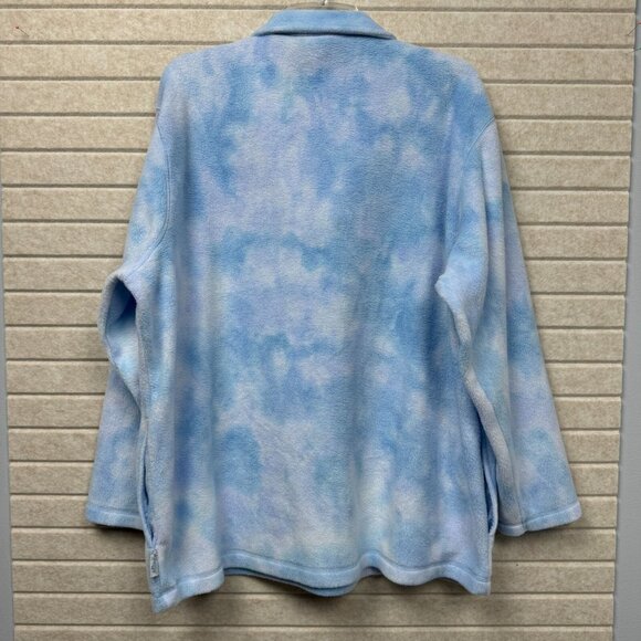 Disney Mickey & Pluto Blue Fleece 1/4 Zip Pullover Women’s 18W/20W Embroidered - Picture 7 of 14